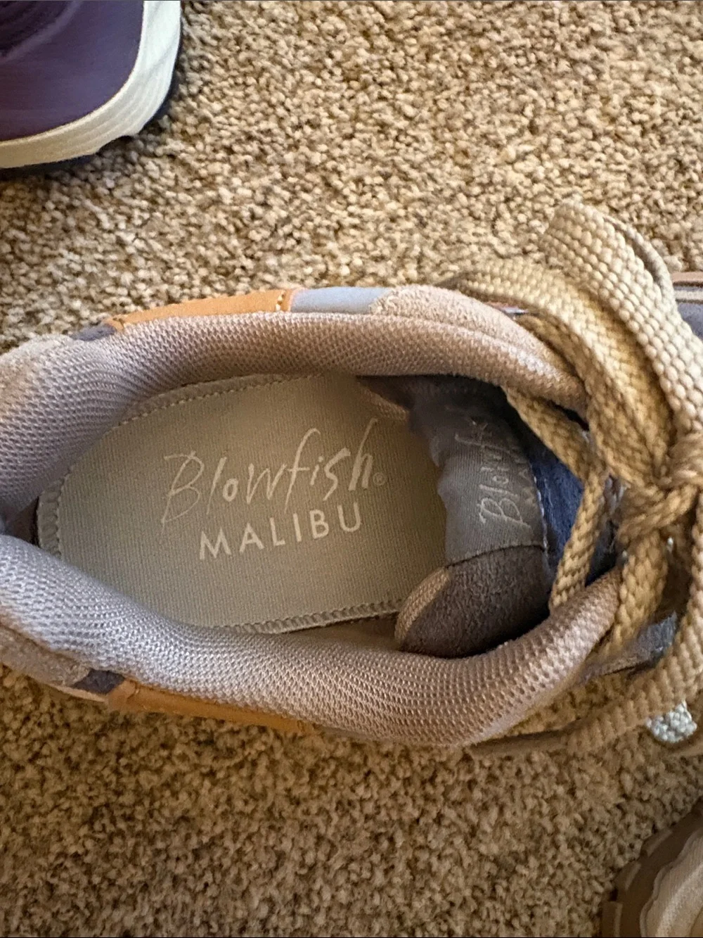 Women’s Casual Blowfish Athletic Sneakers in Blue and Tan